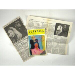 Six Degrees Separation Playbill Opening Night November 1990 Stockard Channing